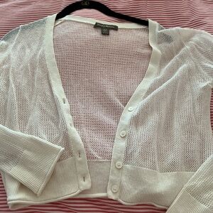Tommy Bahama cream Mesh Women's Cardigan